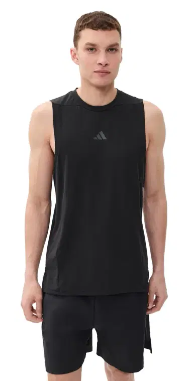 Adidas Designed For Training Workout Tank Top Black S | Thumbnail 1