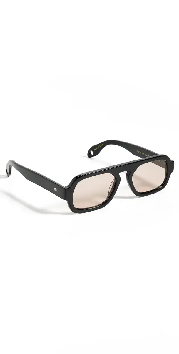 Elisa Johnson Jane Mini Sunglasses Gloss Black One Size