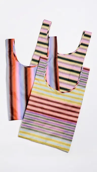 BAGGU Standard Baggu Set of 3 Gradient Stripe One Size | Thumbnail 2 BAGGU Standard Baggu Set of 3 Gradient Stripe One Size | Thumbnail 2