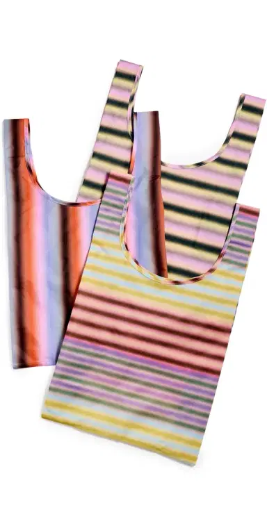 BAGGU Standard Baggu Set of 3 Gradient Stripe One Size | Thumbnail 1 BAGGU Standard Baggu Set of 3 Gradient Stripe One Size | Thumbnail 1