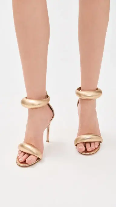 Gianvito Rossi Bijoux Nappa Silk Sandals Mekong | Thumbnail 3