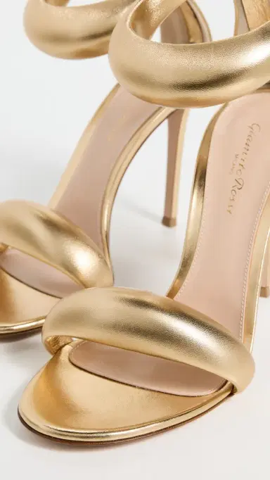 Gianvito Rossi Bijoux Nappa Silk Sandals Mekong | Thumbnail 6