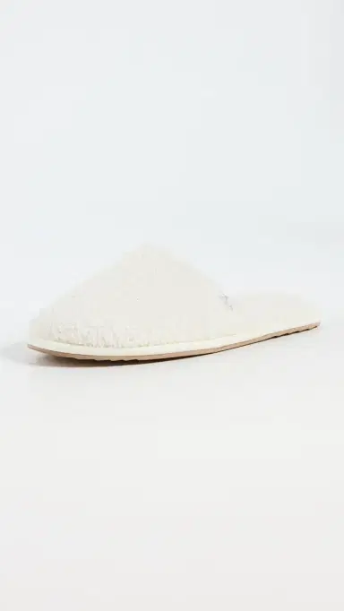 Barefoot Dreams CozyChic Unisex Slippers Cream | Thumbnail 2