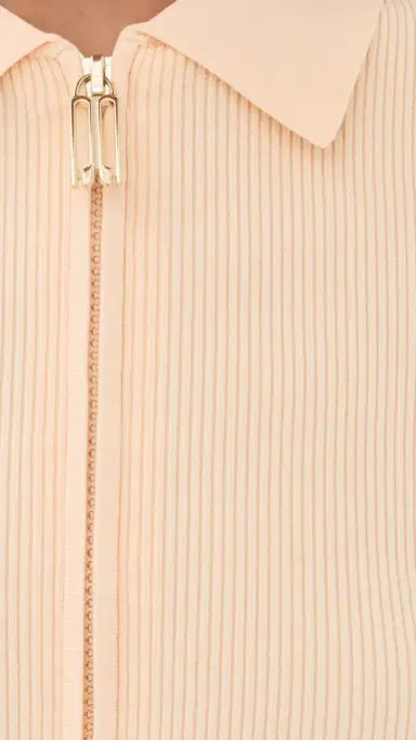 Victoria Beckham Zipped Polo Top | Thumbnail 6 Victoria Beckham Zipped Polo Top | Thumbnail 6