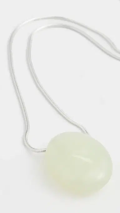LIÉ STUDIO The Julia Necklace Green Serpentine One Size | Thumbnail 2
