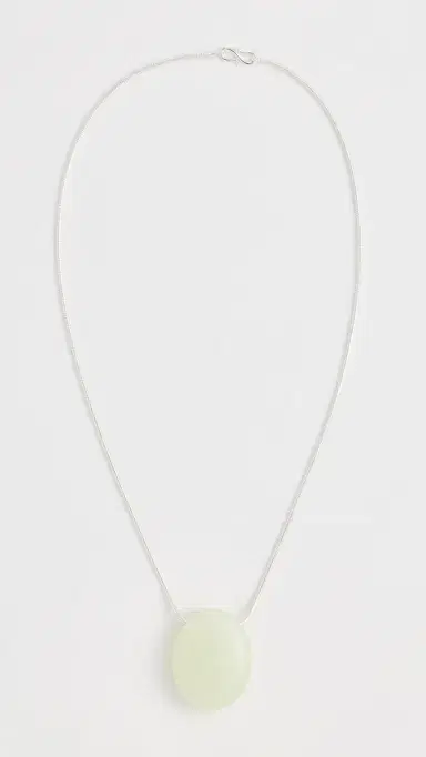 LIÉ STUDIO The Julia Necklace Green Serpentine One Size | Thumbnail 4