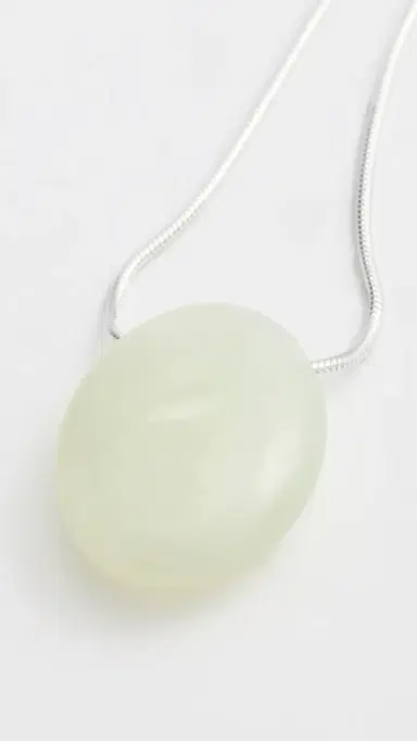 LIÉ STUDIO The Julia Necklace Green Serpentine One Size | Thumbnail 5