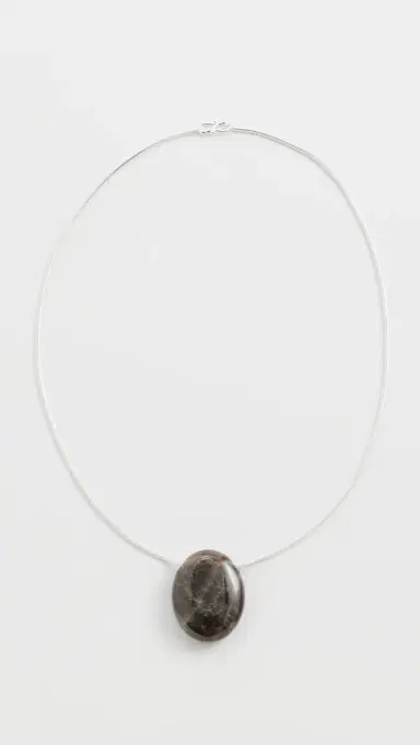 LIÉ STUDIO The Julia Necklace Smokey Quartz One Size | Thumbnail 2