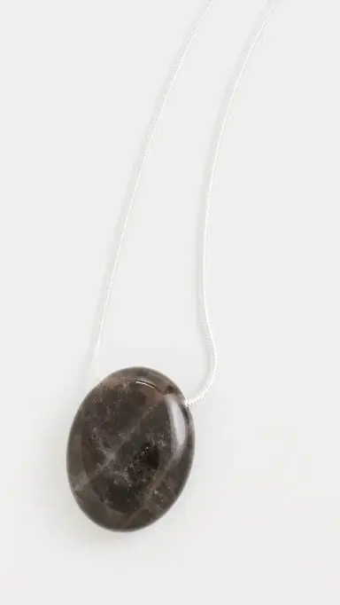 LIÉ STUDIO The Julia Necklace Smokey Quartz One Size | Thumbnail 4