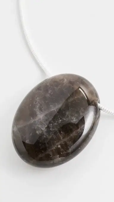 LIÉ STUDIO The Julia Necklace Smokey Quartz One Size | Thumbnail 5