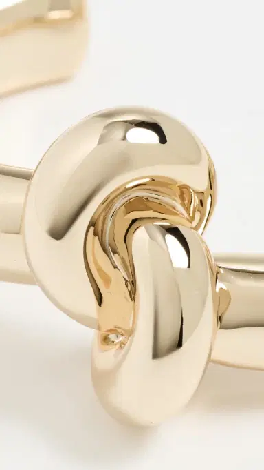 Jennifer Fisher Bracelet Thin Knot Cuff Yellow Gold | Thumbnail 4