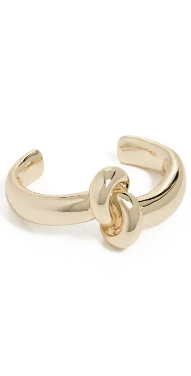 Jennifer Fisher Bracelet Thin Knot Cuff Yellow Gold | Thumbnail 1