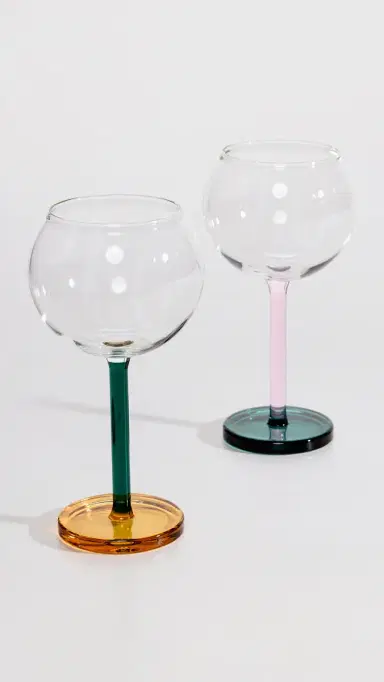 Sophie Lou Jacobsen Bilboquet Wine Glass Set | Thumbnail 2