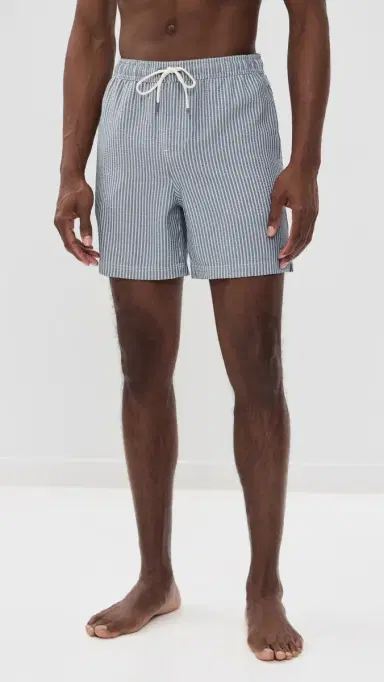 RAILS La Brea wim Shorts 5 Navy Deck tripe | Thumbnail 2