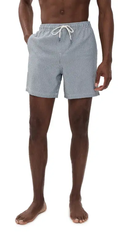 RAILS La Brea wim Shorts 5 Navy Deck tripe | Thumbnail 1