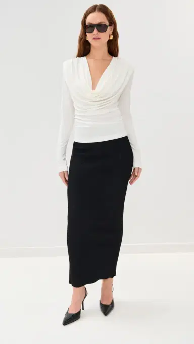 Wardrobe.NYC WARDROBE. NYC Matte Column Skirt | Thumbnail 5 Wardrobe.NYC WARDROBE. NYC Matte Column Skirt | Thumbnail 5