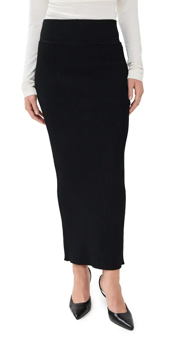 WARDROBE.NYC WARDROBE. NYC atte Column Skirt Black