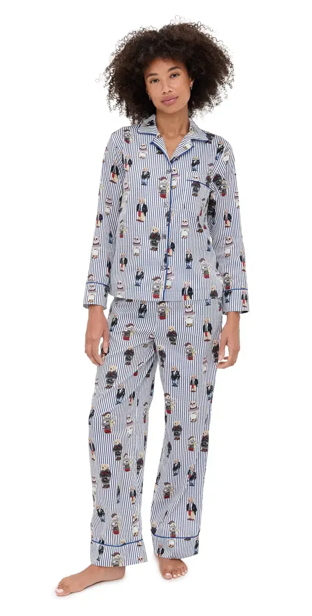 adison PJ Set Snowfall Blue