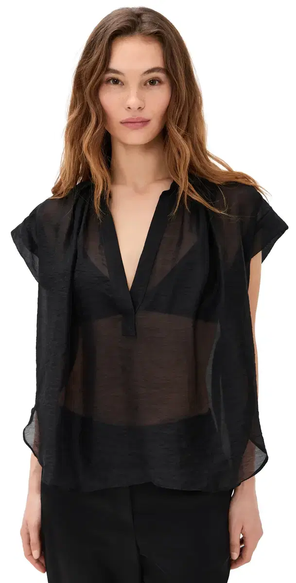 Secular Trinity Top In heer Tencel Black