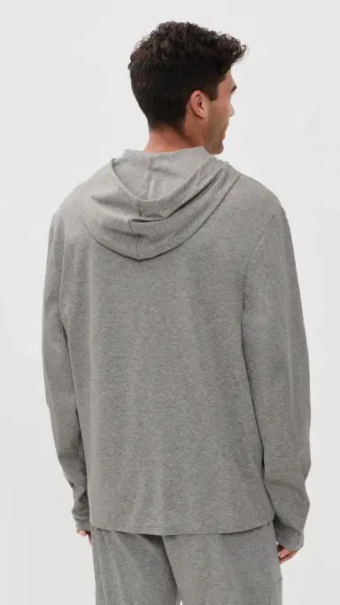 Polo Ralph Lauren Underwear Mercerized Cotton Hoodie Andover Heather | Thumbnail 3 Polo Ralph Lauren Underwear Mercerized Cotton Hoodie Andover Heather | Thumbnail 3