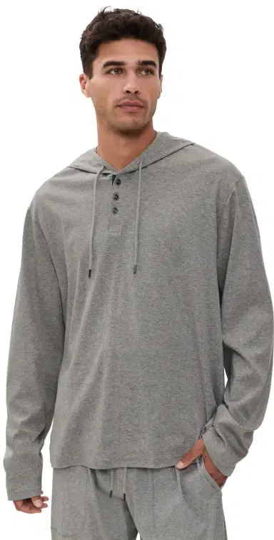 Polo Ralph Lauren Underwear Mercerized Cotton Hoodie Andover Heather | Thumbnail 1 Polo Ralph Lauren Underwear Mercerized Cotton Hoodie Andover Heather | Thumbnail 1