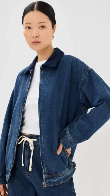 LIONESS Workwear Jacket Blue Denim L | Thumbnail 2