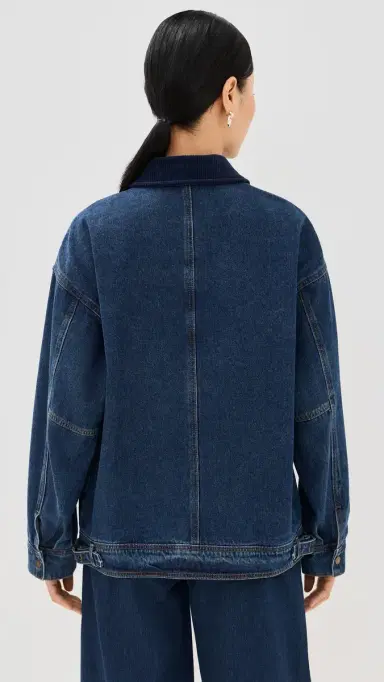 LIONESS Workwear Jacket Blue Denim L | Thumbnail 3