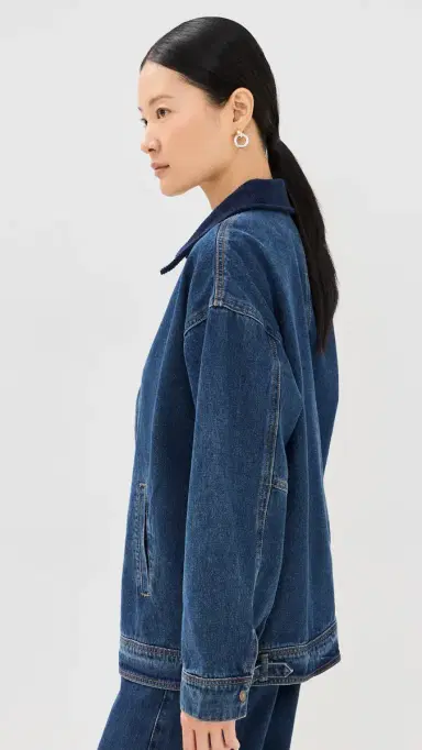 LIONESS Workwear Jacket Blue Denim L | Thumbnail 4