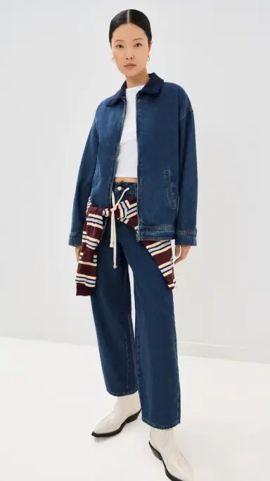LIONESS Workwear Jacket Blue Denim L | Thumbnail 5