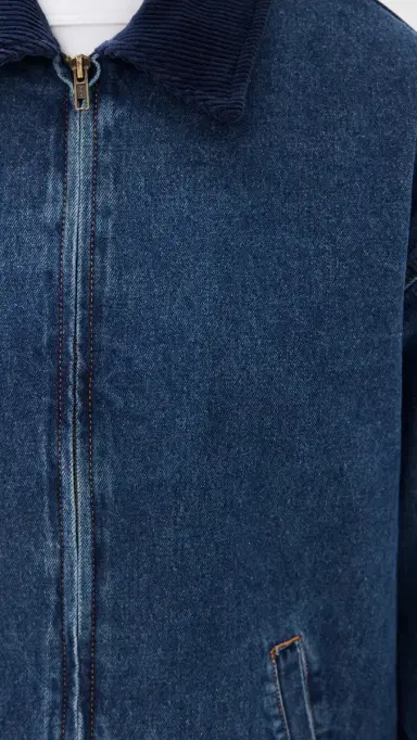 LIONESS Workwear Jacket Blue Denim L | Thumbnail 6