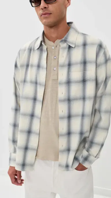 rag & bone Classic Flame Short Sleeve Henley Tee Taupe | Thumbnail 5 rag & bone Classic Flame Short Sleeve Henley Tee Taupe | Thumbnail 5