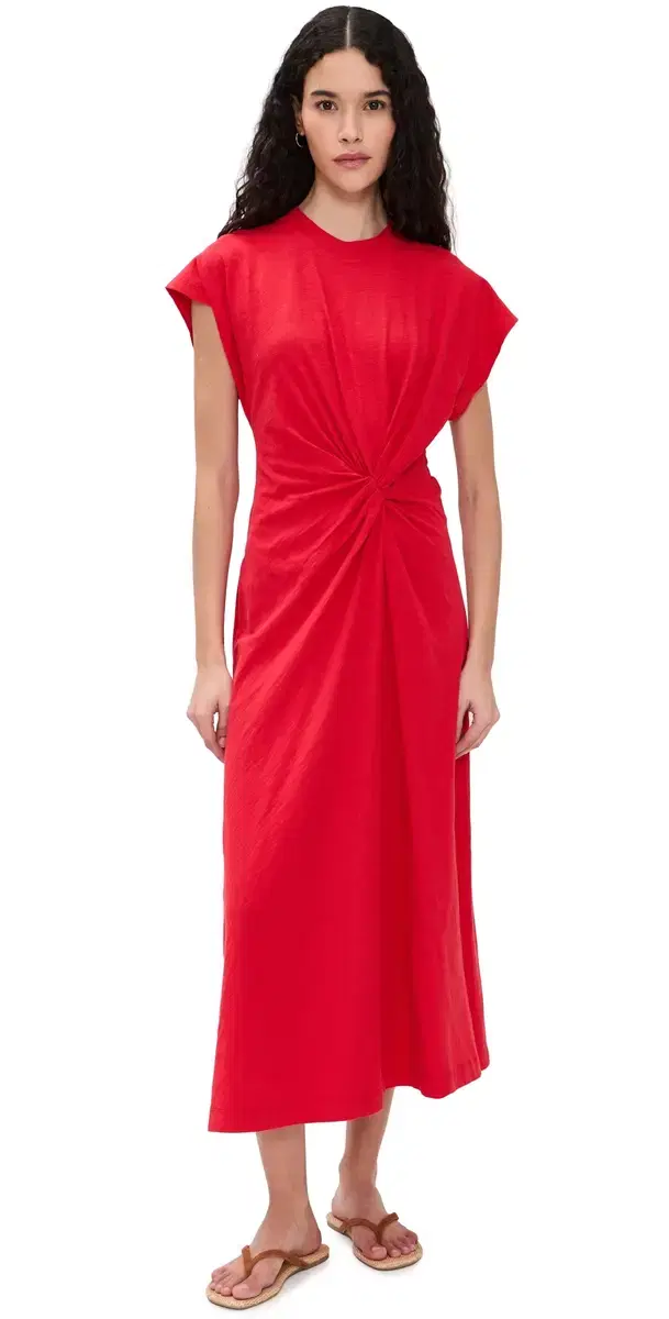 Volta Twist Dress amba Red