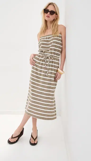 LE BOP Kai Dress White/Chocolate | Thumbnail 5