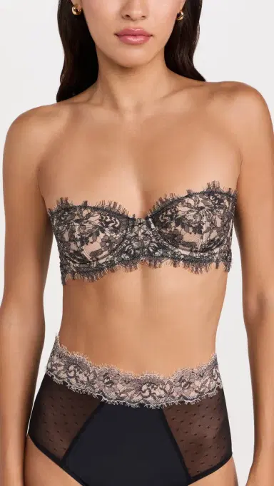 Skarlett Blue Entice Strapless Multi-Way Bra Black Nylon 36C | Thumbnail 2