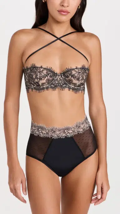 Skarlett Blue Entice Strapless Multi-Way Bra Black Nylon 36C | Thumbnail 6