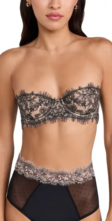 Skarlett Blue Entice Strapless Multi-Way Bra Black Nylon 36C | Thumbnail 1