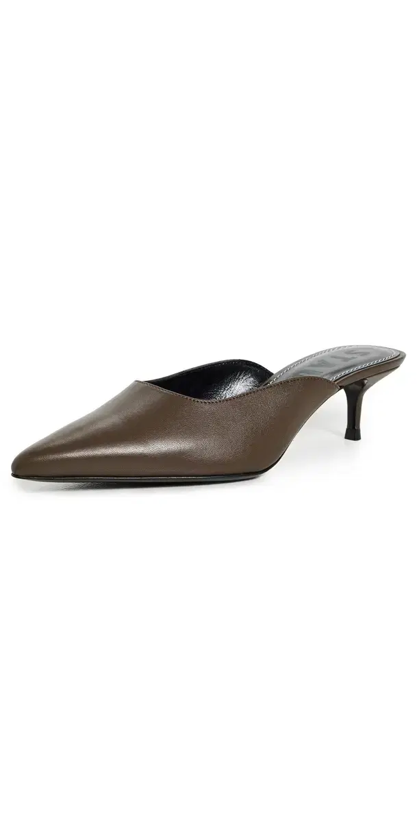 Sebastian Kitten Heel Mules Truffle