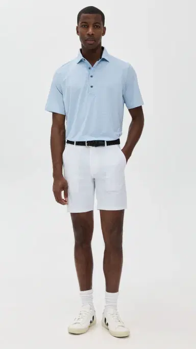 Greyson Saranac Striped Polo Wolf Blue/Arctic | Thumbnail 5 Greyson Saranac Striped Polo Wolf Blue/Arctic | Thumbnail 5