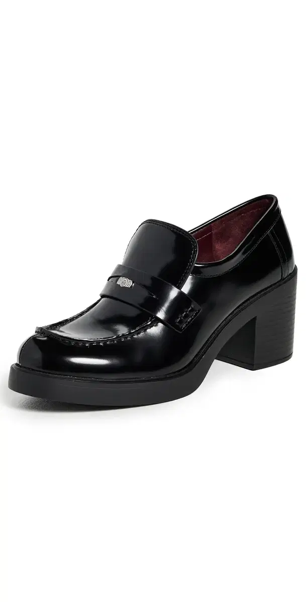 Tory Burch Classic Heeled Lug Loafers Perfect Black