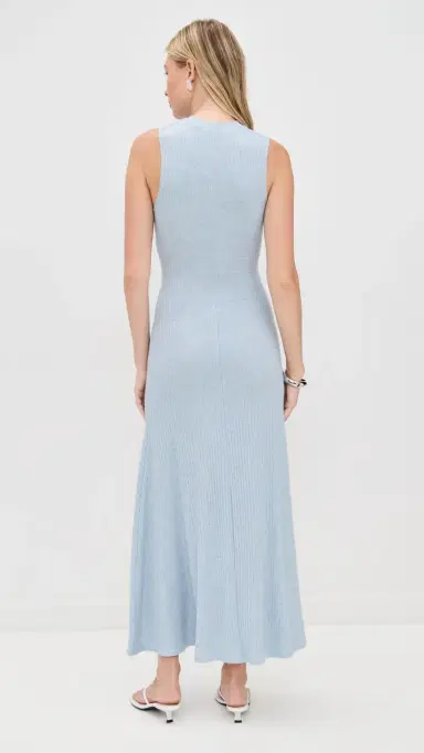 LE BOP Sleeveless Hattie Dress Chambray Blue | Thumbnail 3