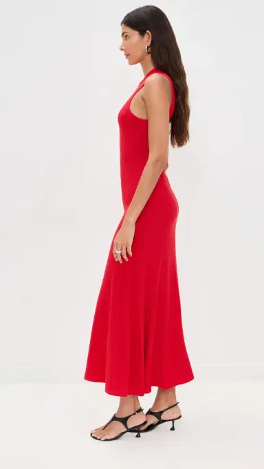 LE BOP Sleeveless Hattie Dress Crimson S | Thumbnail 4