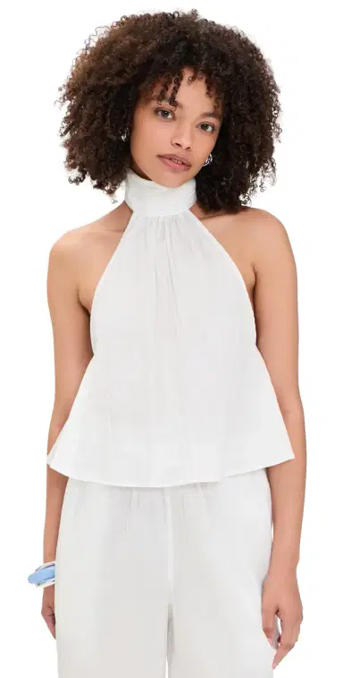 THE LINE BY K Tess Top White S | Thumbnail 1 THE LINE BY K Tess Top White S | Thumbnail 1