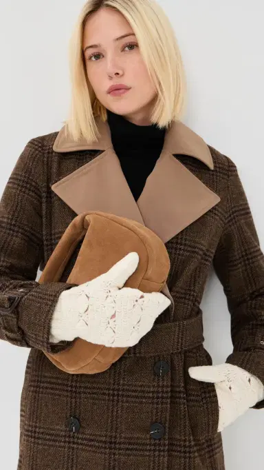 Sea Alena Knit Mittens Cream One Size | Thumbnail 3
