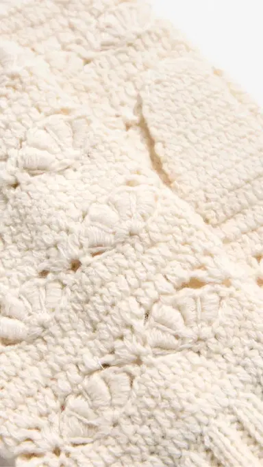 Sea Alena Knit Mittens Cream One Size | Thumbnail 4