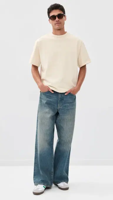 Naked & Famous Denim Strong Tee Natural | Thumbnail 5 Naked & Famous Denim Strong Tee Natural | Thumbnail 5