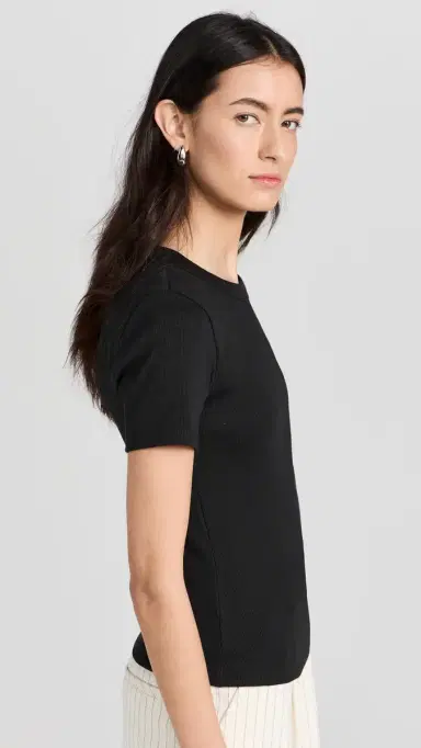 Veronica Beard Jean Pruitt Tee Black | Thumbnail 4