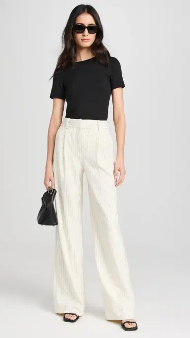 Veronica Beard Jean Pruitt Tee Black | Thumbnail 5