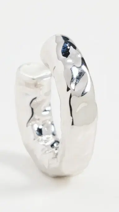 Jennifer Fisher Hailey Mini Ear Cuff Silver One Size | Thumbnail 4