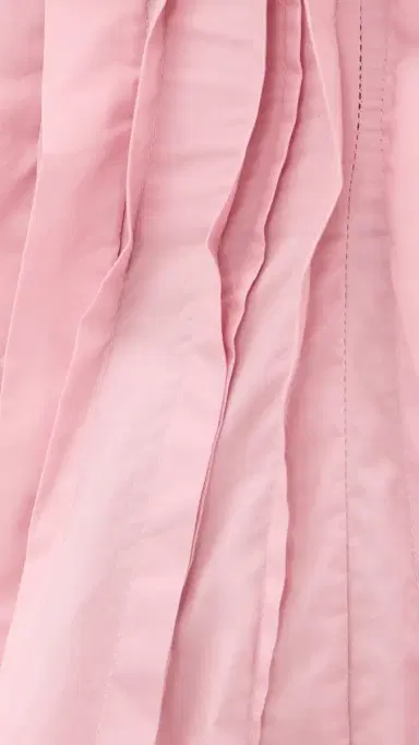 MARQUES ALMEIDA Cinched Pleated Mini Dress Pink 8 | Thumbnail 6