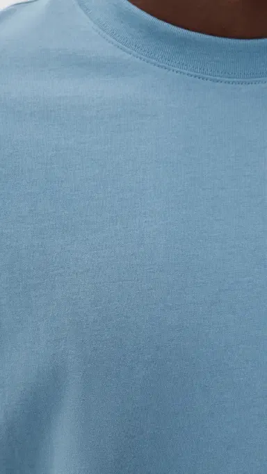Beyond Yoga Softknit Cotton Tee Harbor Blue | Thumbnail 6 Beyond Yoga Softknit Cotton Tee Harbor Blue | Thumbnail 6